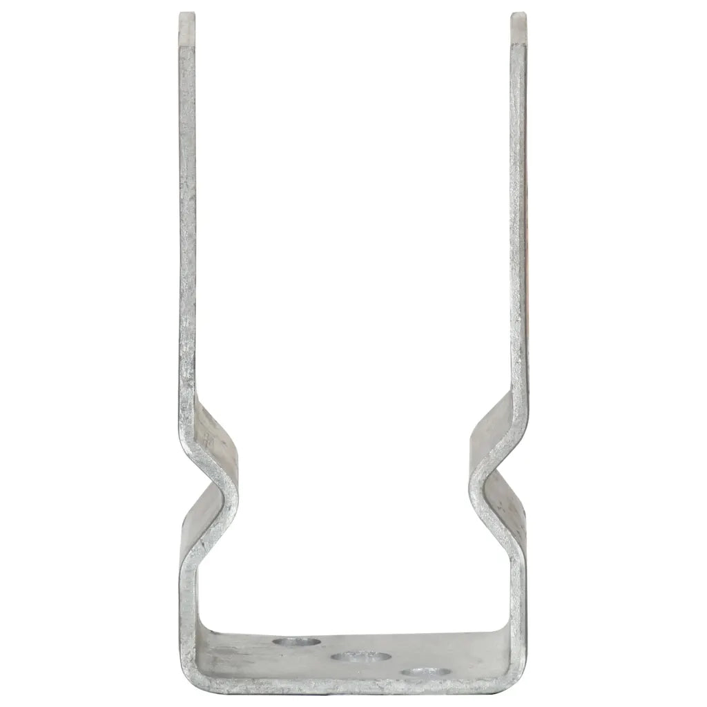 vidaXL Picchetti per Recinzione 12 pz Argento 7x6x15cm Acciaio Zincato