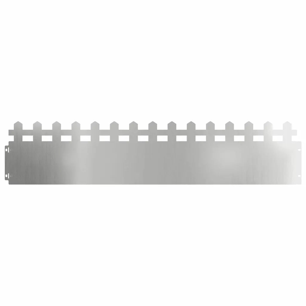 Bordure per prato 30 pz Argento 103 x 0,05 x 22 cm CFW6935491