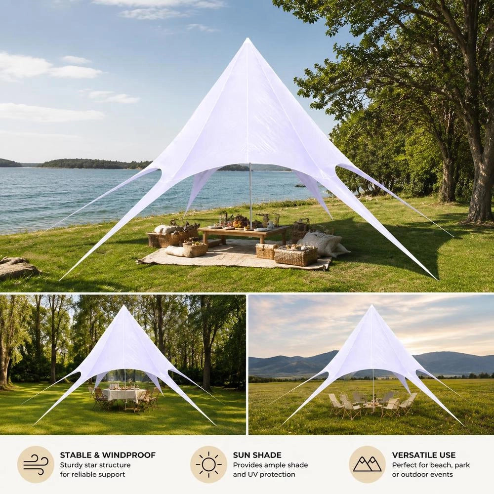 Garden Pavilion Hexagon Star 12m