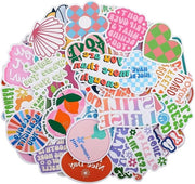 Sticker motivanti - Vinile idrorepellente - Set da 100 - Ispiratore - Sticker per laptop - Adatto per bottiglia di acqua e flacone di acqua - Adulti e adolescenti - Per diario - Sticker vinile positivi