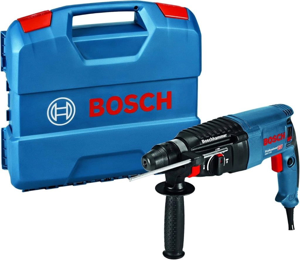 Bosch Professional 0 611 2A4 000 Martello Perforatore GBH 2-26 F, Mandrino Intercambiabile SDS Plus, Potenza del Colpo: 2.7 J, in Valigetta, 830 watts, 230 volts