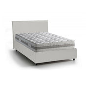 Re, Letto Piazza e Mezza Materasso Incluso Made in Italy, Bianco
