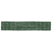 Paravento da Balcone con Foglie Verde Scuro 600x100 cm