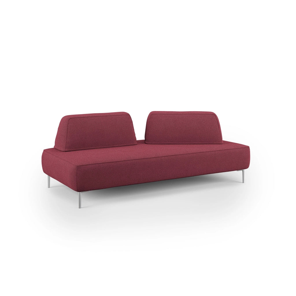Newton Divano modulare con schienali movibili T07 167 cm rosso