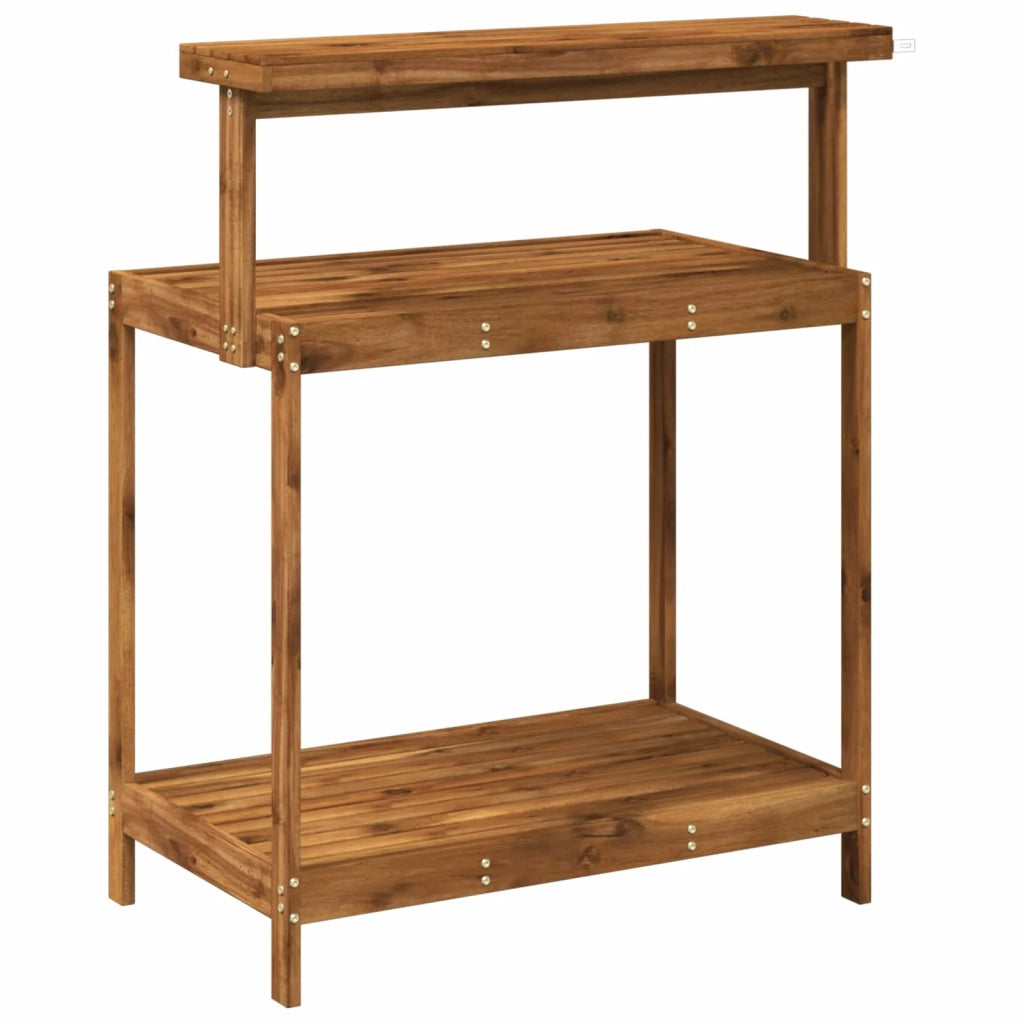 Banco da Giardinaggio Esterno 86,5 x 48,5 x 106 cm Naturale 903084