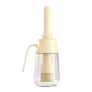 Flacone Spazzola per Olio 300ml in Vetro con Pennello in Silicone Integrato Beige Avizar