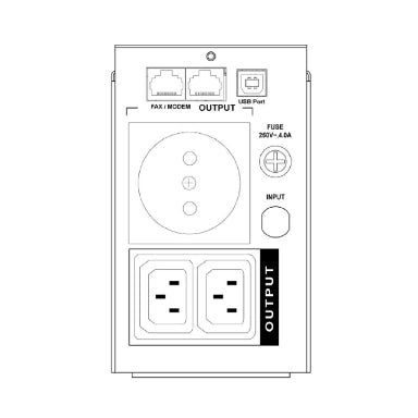 UPS Gruppo di continuità monofase 800VA 480W