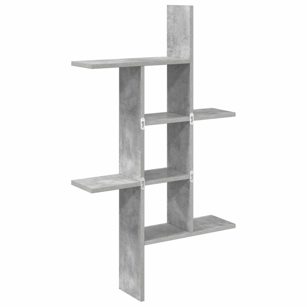 Scaffale da parete Grigio Cemento 61 x 15 x 102 cm 8012191