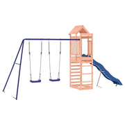 Area giochi all'aperto con altalene scivolo e robuste strutture per arrampicata  attrezzatura da gioco da giardino 492 x 185 x 239 cm legno massello di abete Douglas 02_0004833