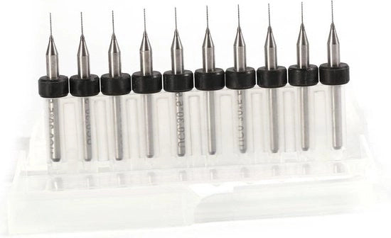 Set di PCB per foratura a spirale con punta in carburo di tungsteno da 0.1mm a 1.4mm (0.3mm)
