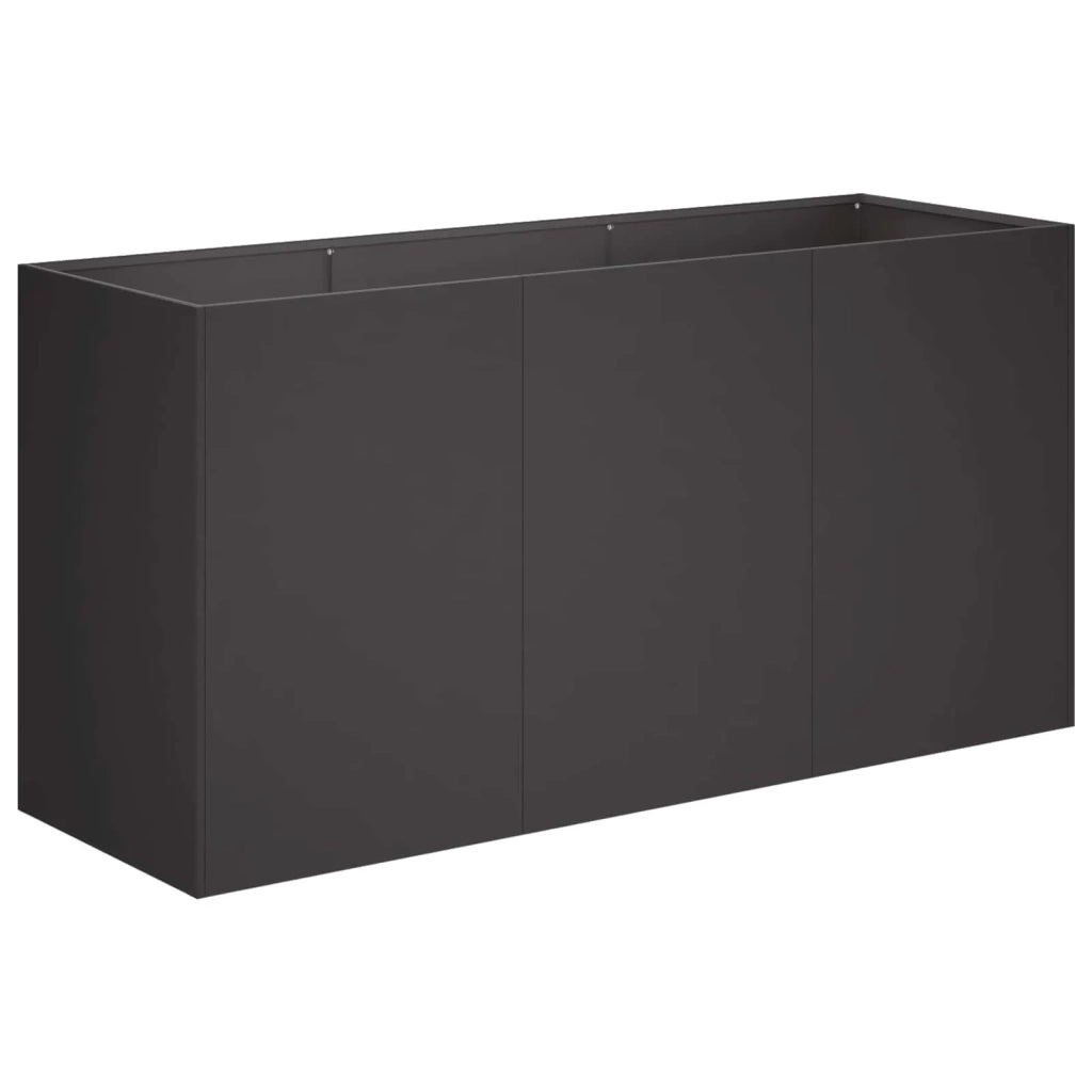 Vaso da giardino Nero 120 x 40 x 60 cm 8005890