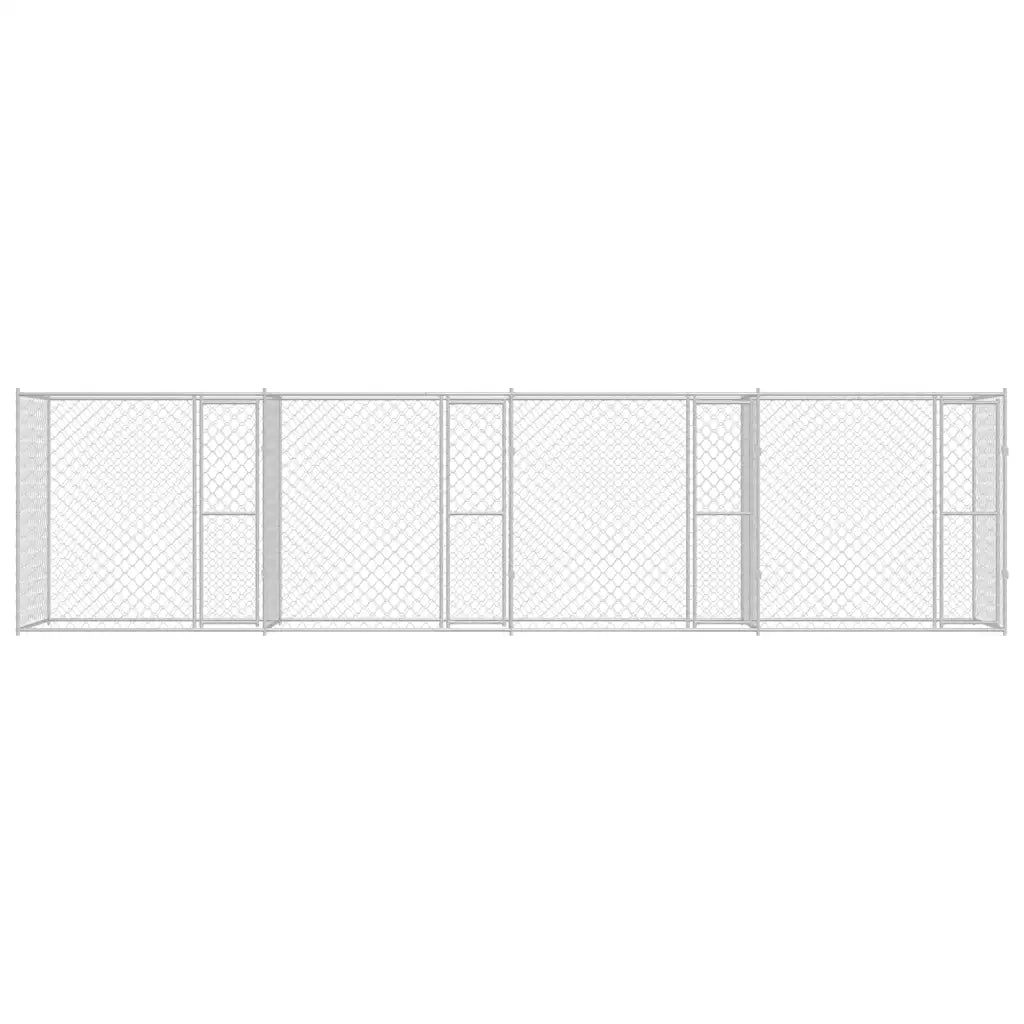 Gabbia per cani Argento 800 x 200 x 200 cm Acciaio zincato