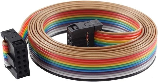 Connettor IDC a 10 vie, colore arcobaleno, 10 poli, 118 cm