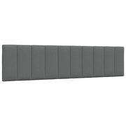 Coussin de tête de lit Hanko gris foncé 200 cm tissu