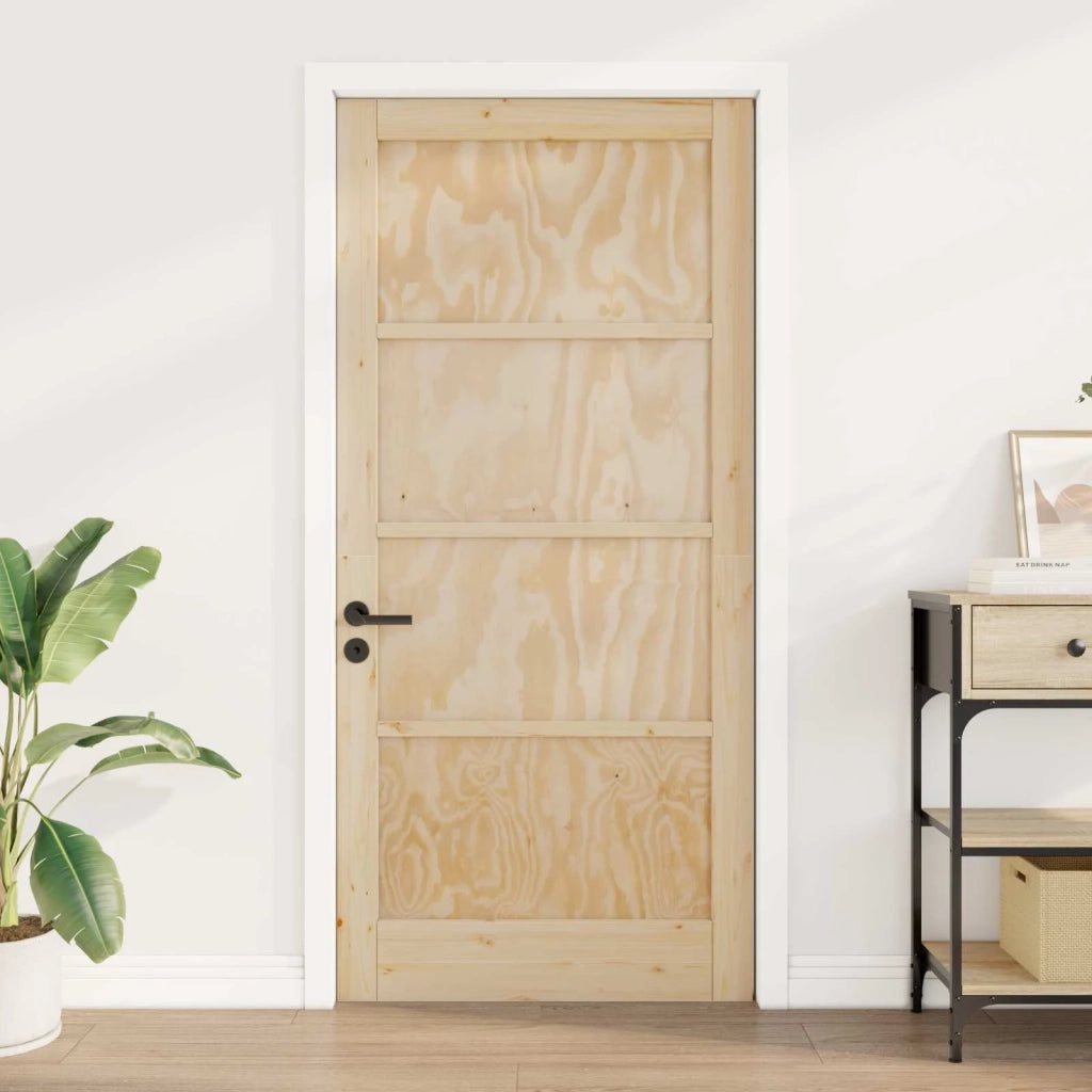 Porta Interna Naturale 93 x 202 cm Legno compensato