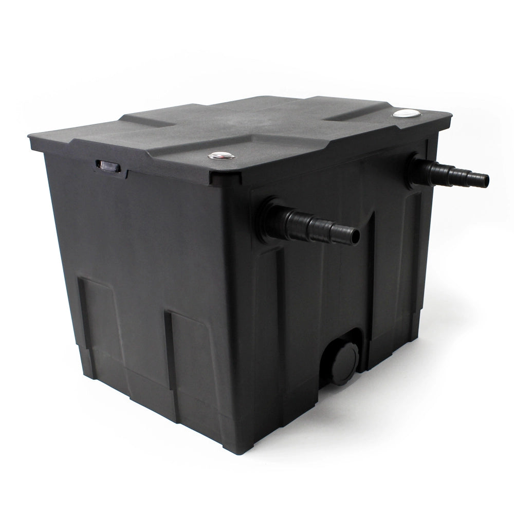 Set per laghetti filtro 12000l chiarificatore UVC 18W pompa NEO8000 tubo da 25m skimmer CSP250