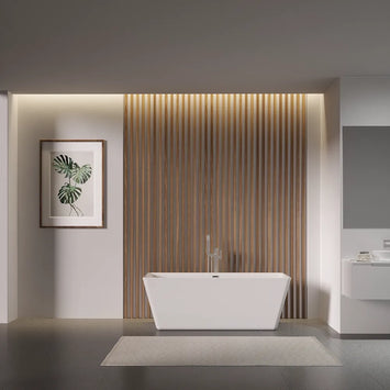 Vasca da bagno freestanding 170cm acrilico bianco lucido | Letizia