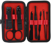 Kit di cura per unghie professionale - Set di 8 pezzi per pedicure - Kit di manicure per uomo/donna - Set di cura per unghie - Kit di cura completo - Incluso rasoio per unghie