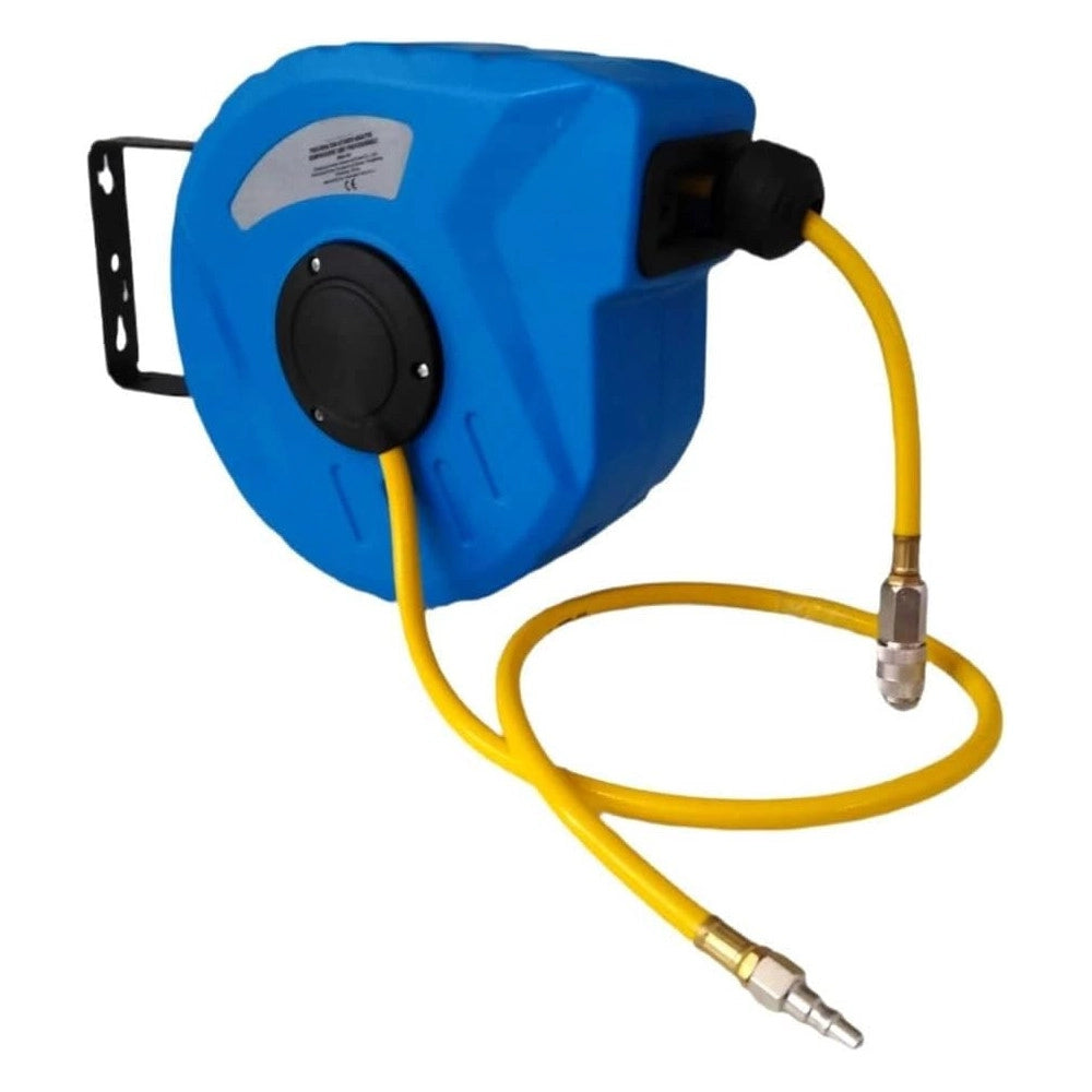 Trade Shop - Avvolgitubo Prolunga Aria Compressa Tubo Cavo 12mt Portatile Xba-03 -