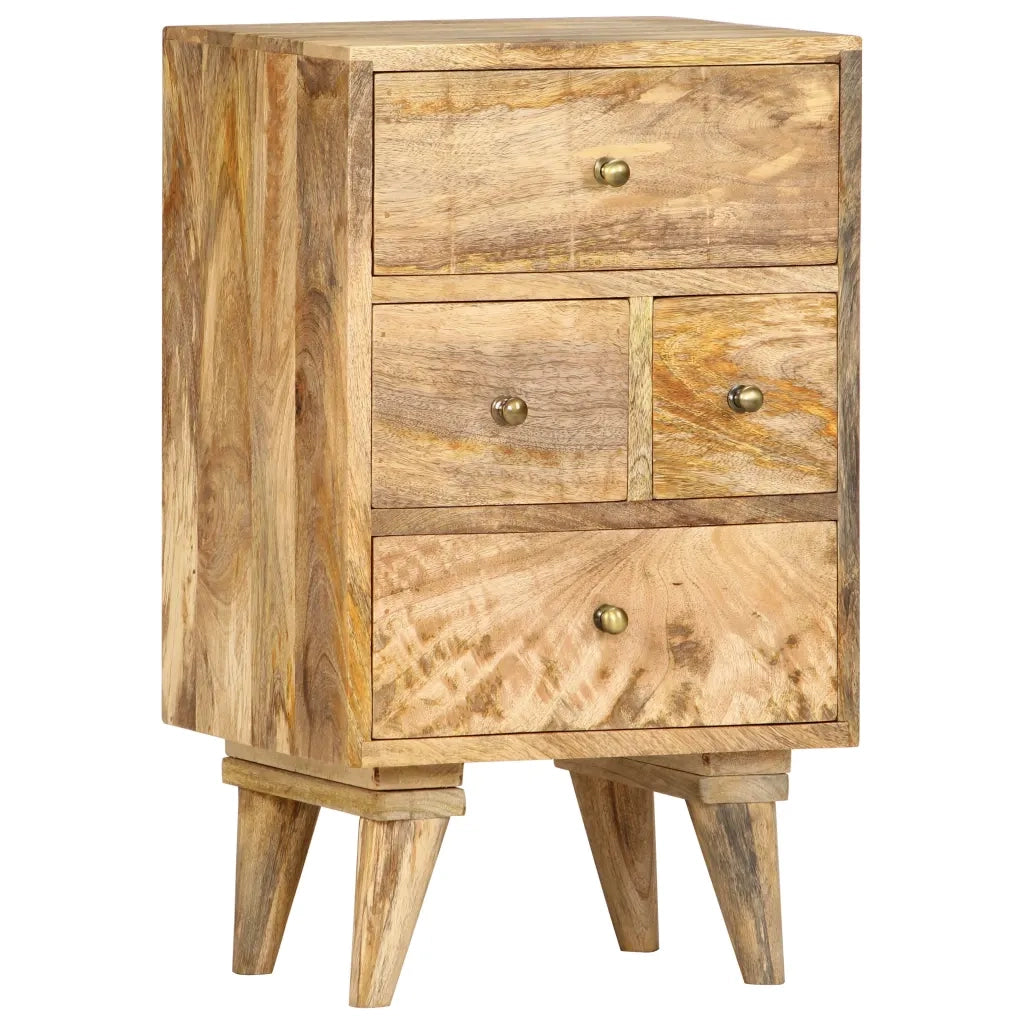 Comodino 36x30x60 cm in Legno Massello di Mango 286123
