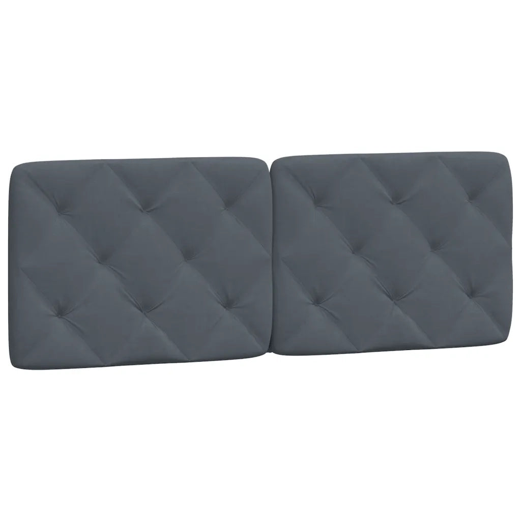 Giroletto con LED senza Materasso-Struttura Letto Grigio Scuro 140x200 cm in Velluto