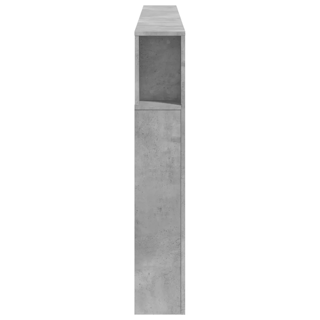 Testiera LED Grigio Cemento 220x18,5x103,5 cm Legno Multistrato 837375
