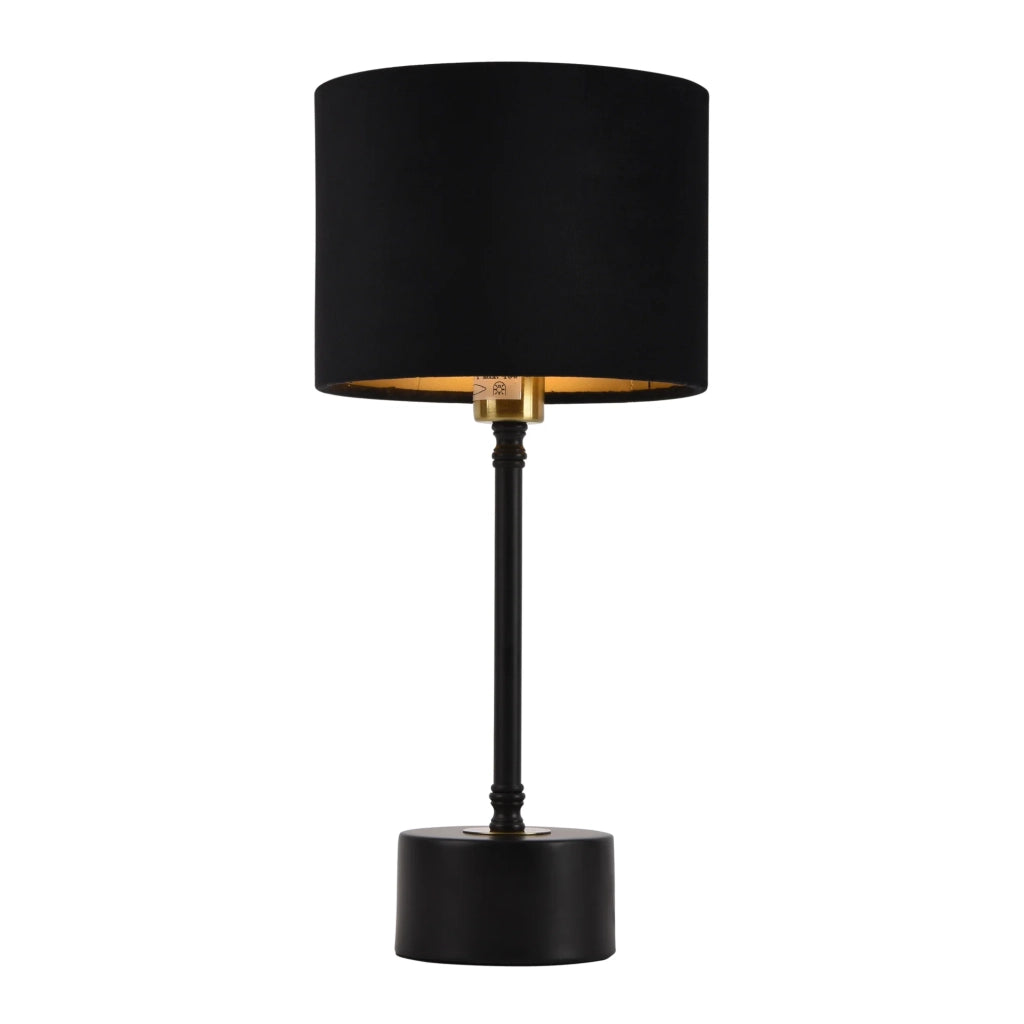 Lampada da tavolo lampada da scrivania metallo flanella nero rame E14 39 cm 03_0002510