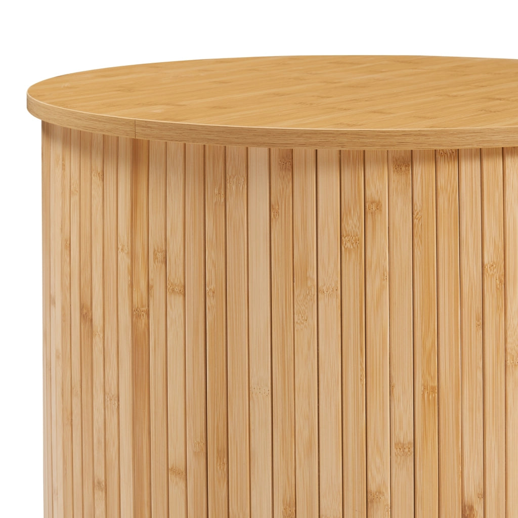 Tavolino Rotondo da Salotto Ledepid 48 x Ø60 cm - Naturale [en.casa]