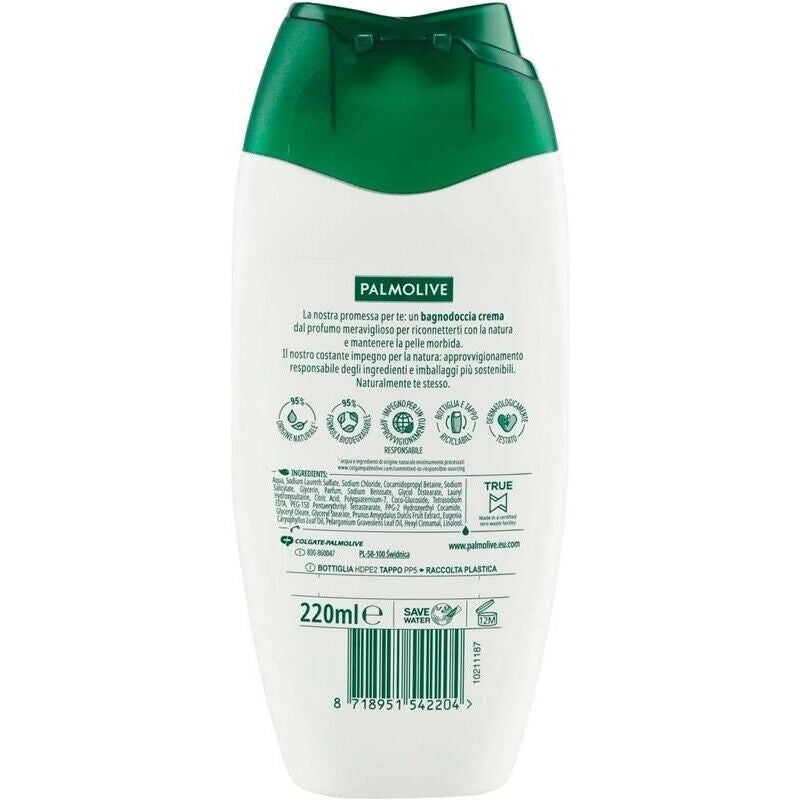 PALMOLIVE BAGNOSCHIUMA 220 ML NATURALS FIORI DI MANDORLO E LATTE IDRATANTE