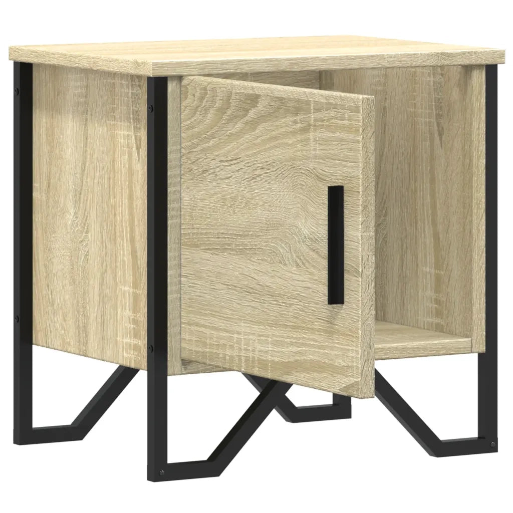 Comodini Rovere Sonoma 2 pz-Set di 2 Tavolino da notte 40x30x40 cm in Legno Multistrato 789600