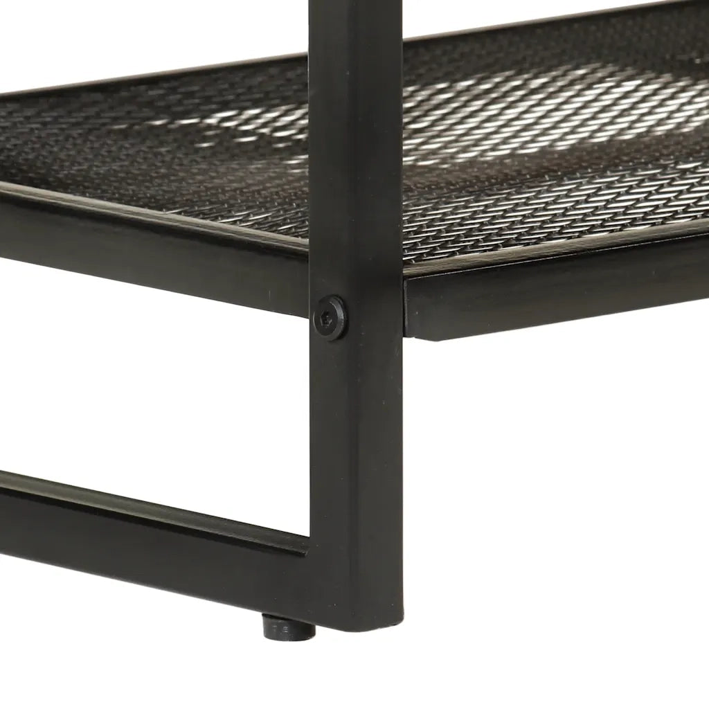 vidaXL Panca da Giardino 110x35x45 cm Legno Massello di Acacia e Ferro