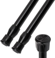 Maniglia per tenda in acciaio inossidabile con regolazione, nera, estensibile, senza perforazione, diametro 1,3 cm per tenda doccia