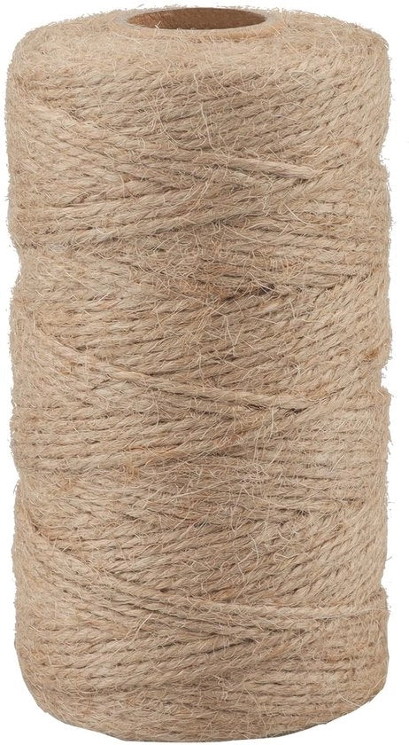 Tessuto di juta per giardinaggio 100m - Tessuto di juta 1,5 mm - Tessuto di juta resistente - Artigianato - Confezione regalo - Giardinaggio