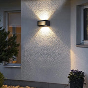 Lampada per esterno - Lampada da parete - Lampada da parete - E27 - Lampada da parete moderna - Alluminio fuso - Salita e scesa - Lampade - 40W - IP65 - Impermeabile all'acqua - Nero