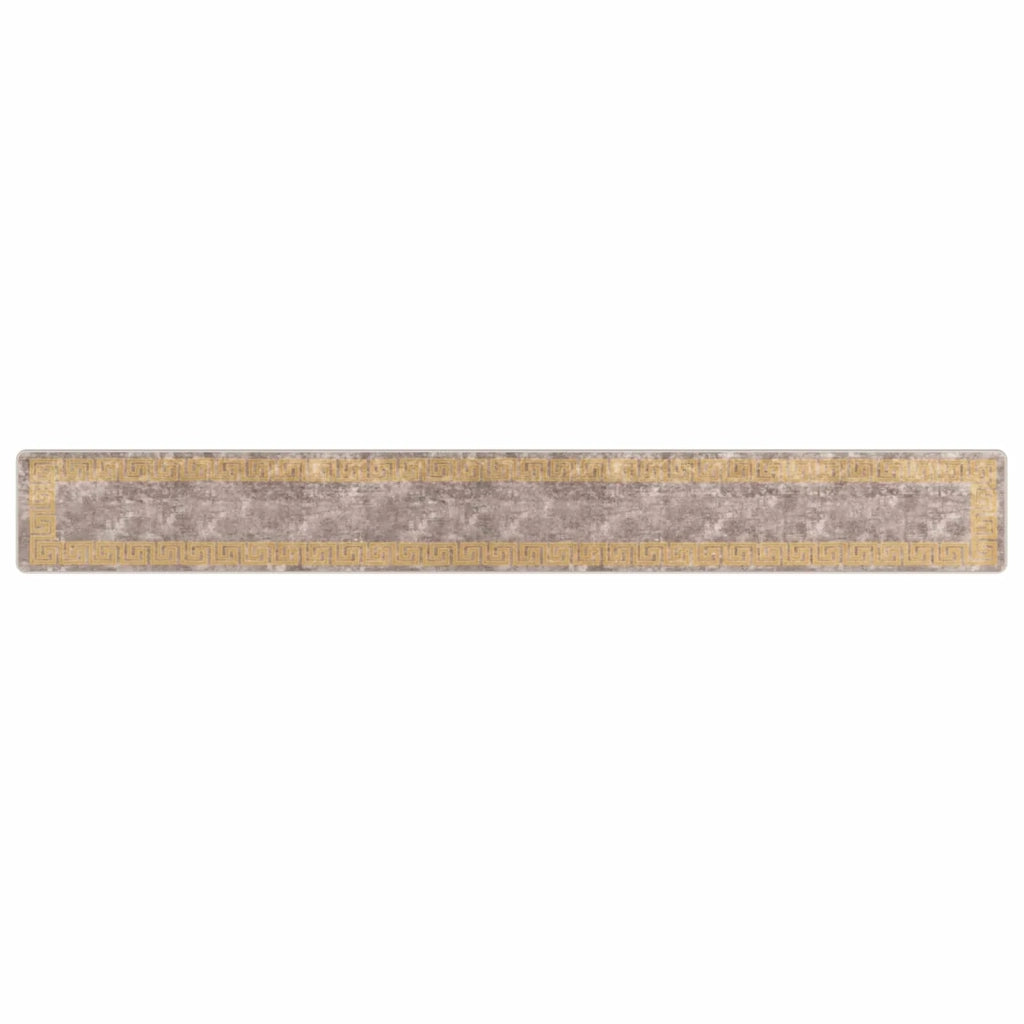 Runner Tappeto MARSA Grigio 50 x 400 cm Poliestere e PVC 42023350