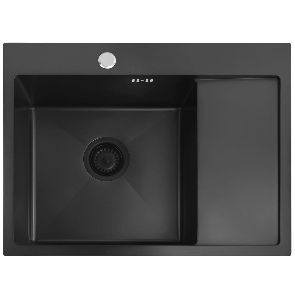 Lavello In Acciaio Fin Black senza rubinetto da cucina