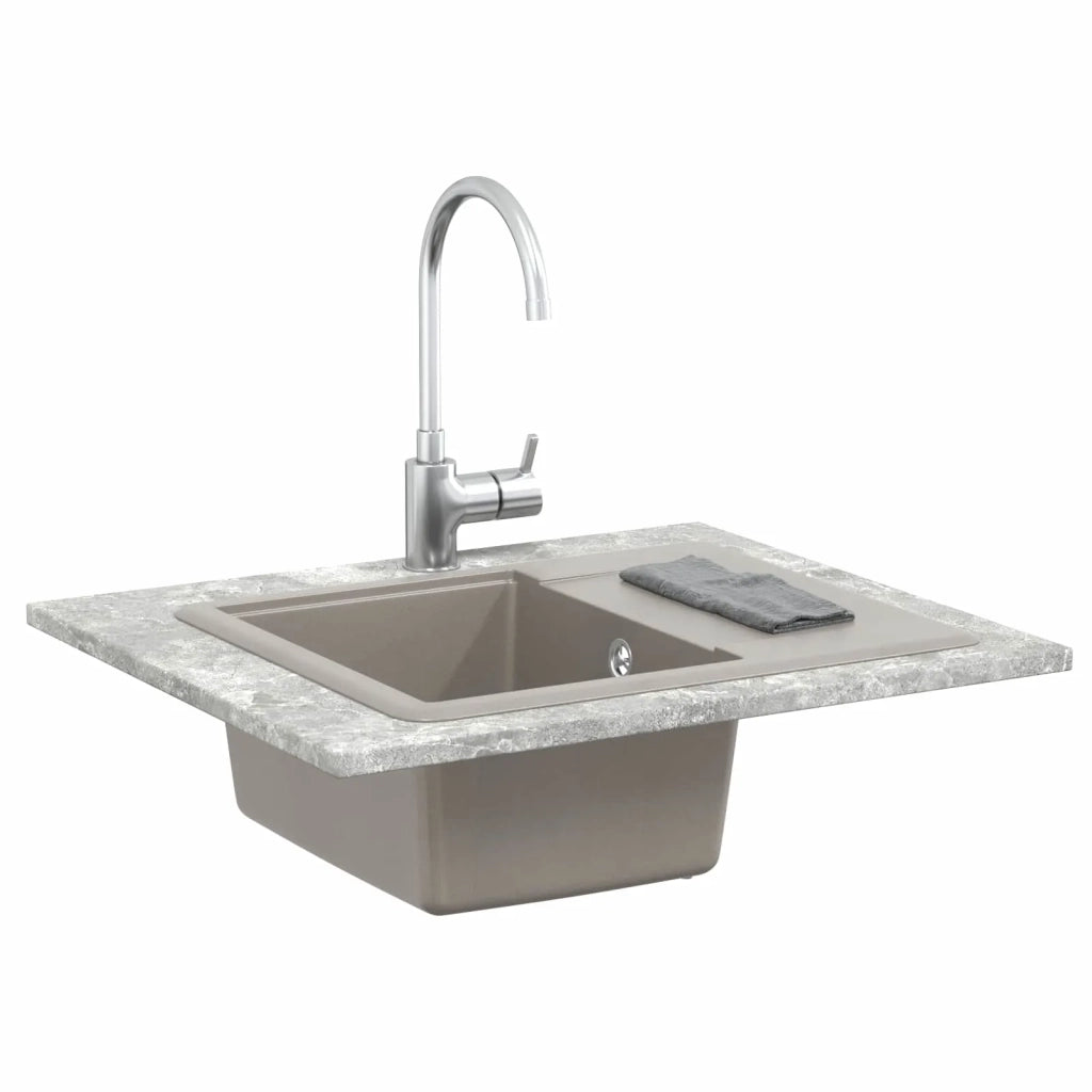 Lavello Grigio 560 x 460 mm 80% Quarzo e 20% Resina CFW9351773