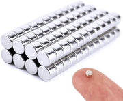 100 pezzi di magneti neodymium mini rotondi piccoli 3x2mm forti per frigorifero, hobby, fai da te, ufficio, stampa 3D, lavagna magnetica, lavagna bianca, foto, attività di casa