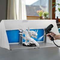 Doppia cabina di aspirazione per verniciatura ad aerografo 8m³/min Aspiratore estrattore con filtro