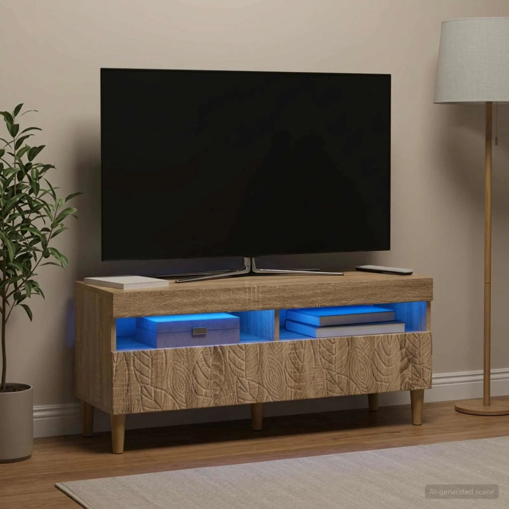 Mobile TV LED Rovere Sonoma Legno ingegnerizzato 897207
