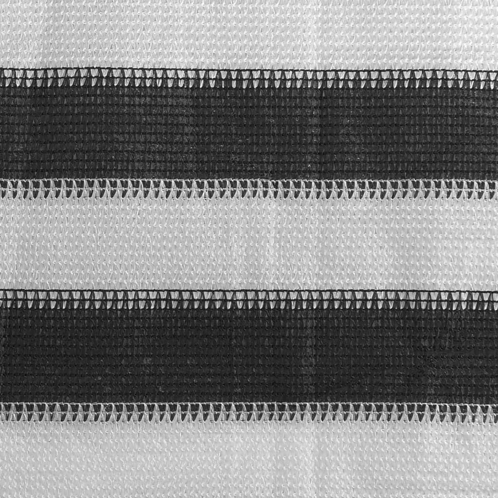 Schermo per balcone schermo per la privacy HDPE 90 x 400 cm antracite e bianco 02_0010163