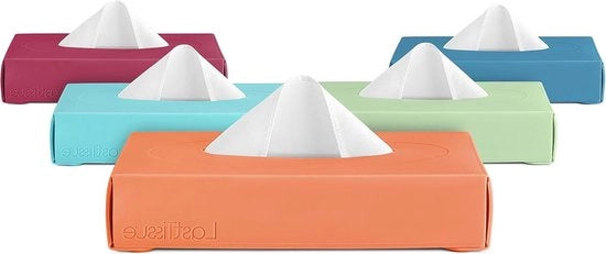 Cotton Soft per la Pelle Box di Tissue Riscaldabile - Sostituisce più di 9300 Tissue di Carta - Progettato in Danimarca (Pera)