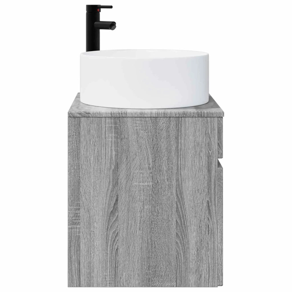 Mobile lavabo da parete Sonoma grigio 49 x 44,5 x 65,5 cm 890628