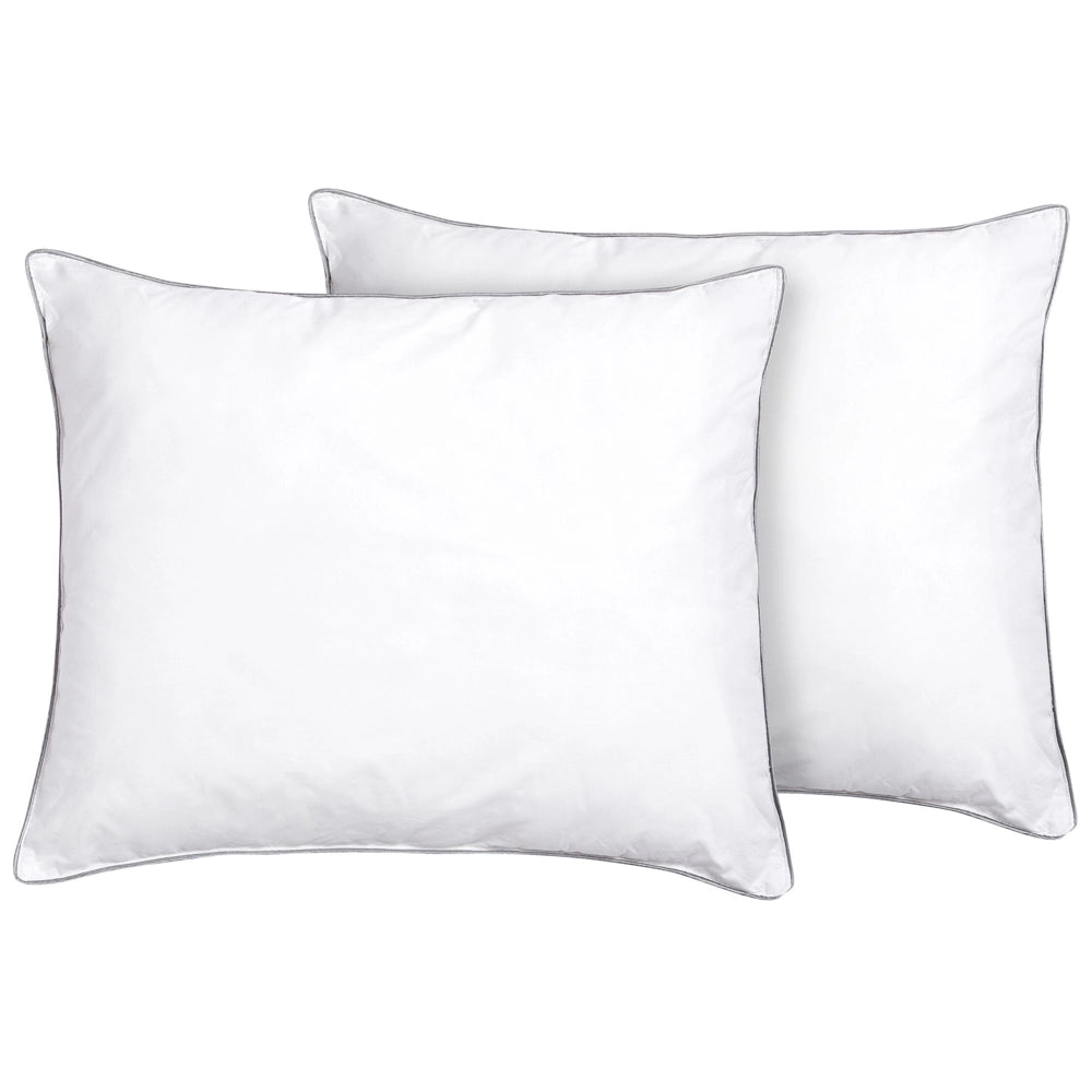Set 2 Cuscini Letto Cotone 50 x 60 cm Morbido in stile moderno classico tradizionale