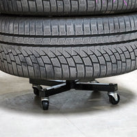Carrello porta gomme con cerchi max 100 kg 225 mm Supporto per 4 pneumatici