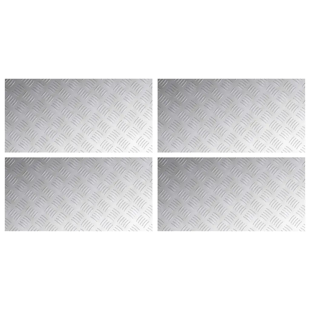 Gradini per Scale 4 pcs Argento 80 x 40 cm Alluminio 4104334