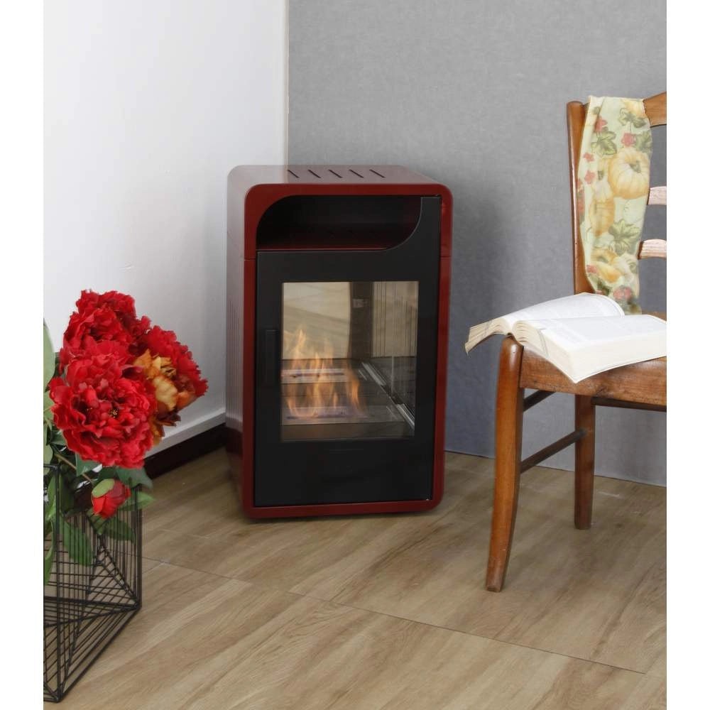 Stufa a Bioetanolo Fiammetta Junior Statica Gmr Trading Colore: Bordeaux