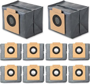 10 sacchi per aspirapolvere compatibili con Eufy Clean X8 Pro / X10 Pro Omni - sacchi per aspirapolvere - sacchi di riserva - set di accessori - Accessori per sacchi per aspirapolvere - sacco per aspirapolvere - Grigio