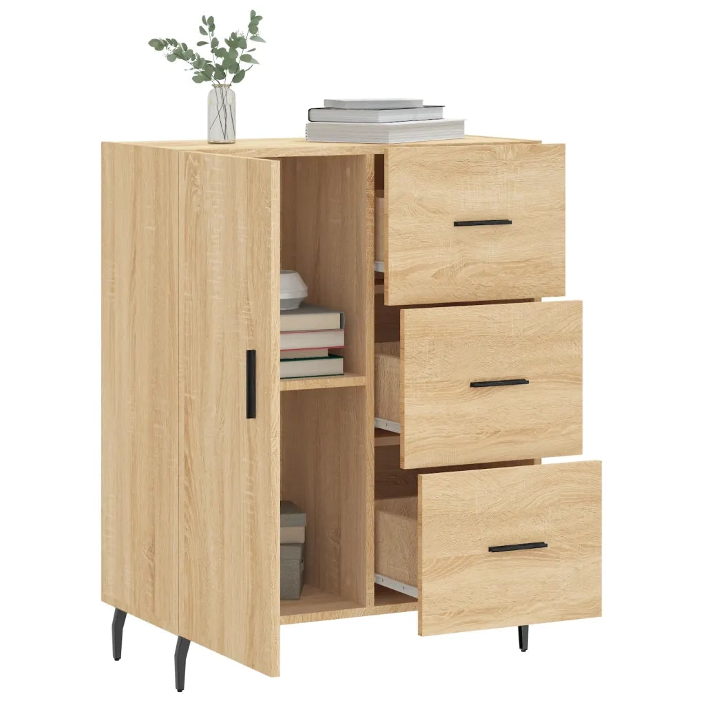 Credenza Rovere Sonoma 69,5x34x90 cm in Legno Multistrato 827935
