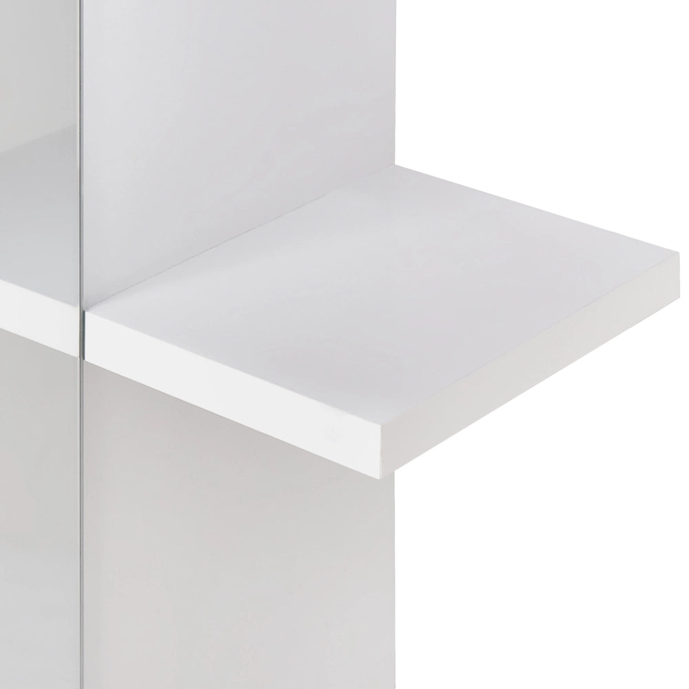 Specchio da parete per bagno con mensole Bianco stile moderno da bagno